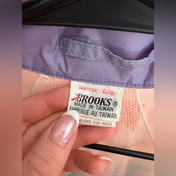 VINTAGE- 80s WINDBREAKER- BROOKS - WOMAN- RUNNING JACKET- Large - Picture 2 of 8